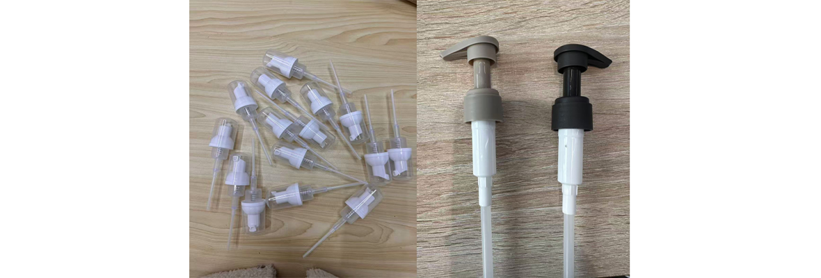 Side-by-side comparison of thick body lotion and thin liquid soap dispensing to illustrate viscosity differences. Side-by-side comparison of thick body lotion and thin liquid soap dispensing to illustrate viscosity differences.